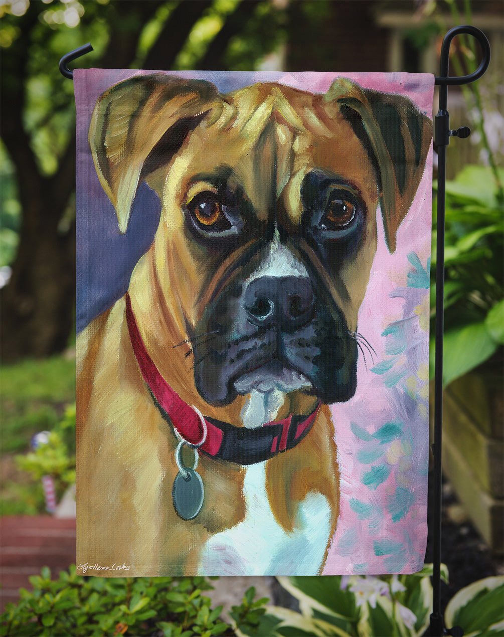 Natural Fawn Boxer Garden Flag – Decorative Outdoor Yard Flag 7338GF