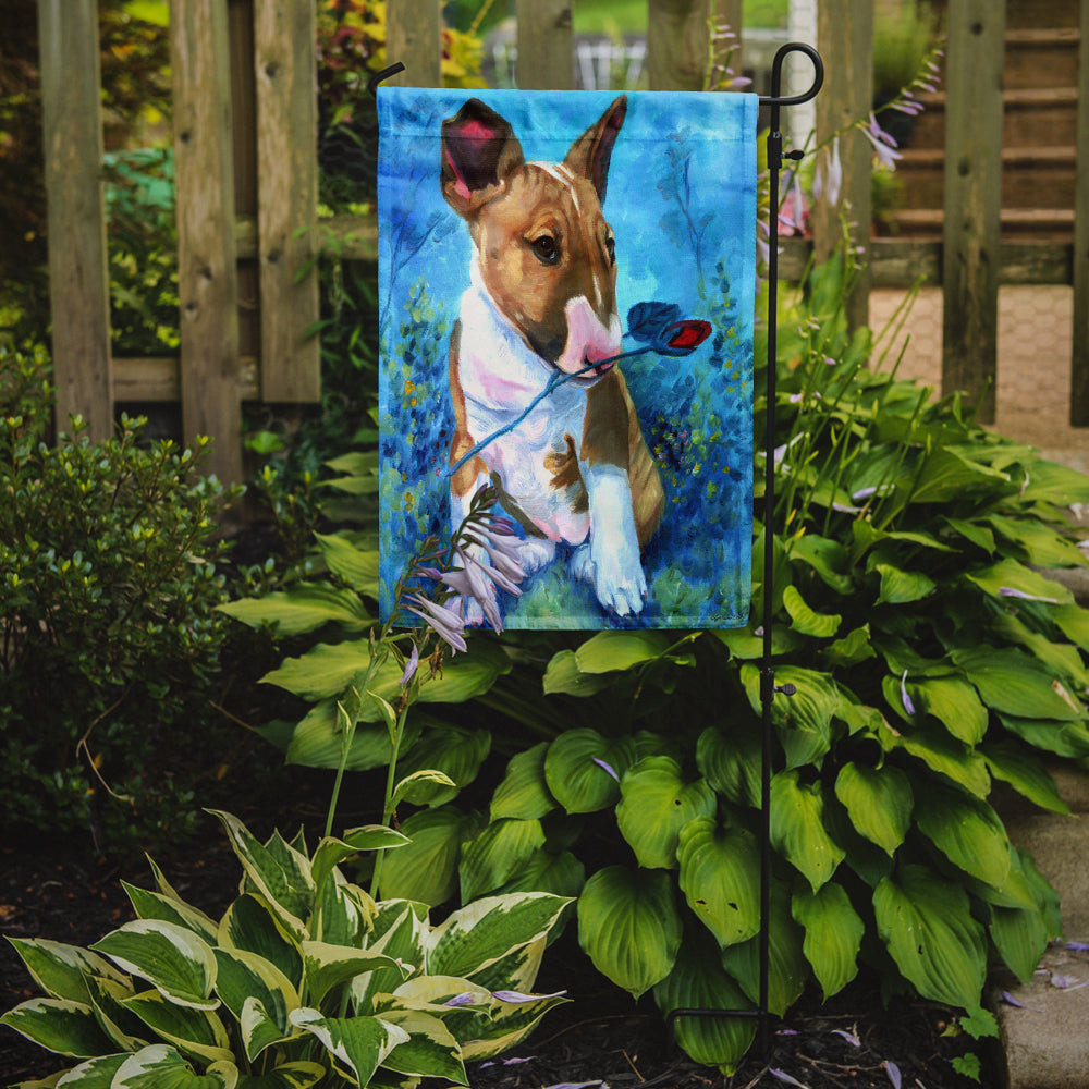 Bull Terrier Rose for Mom Garden Flag – Decorative Outdoor Yard Flag 7339GF