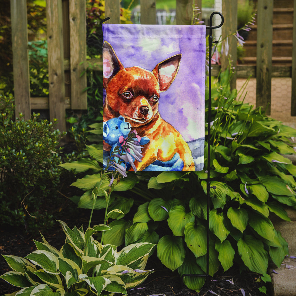 Chihuahua with Teddy Bear Garden Flag – Decorative Outdoor Yard Flag 7340GF