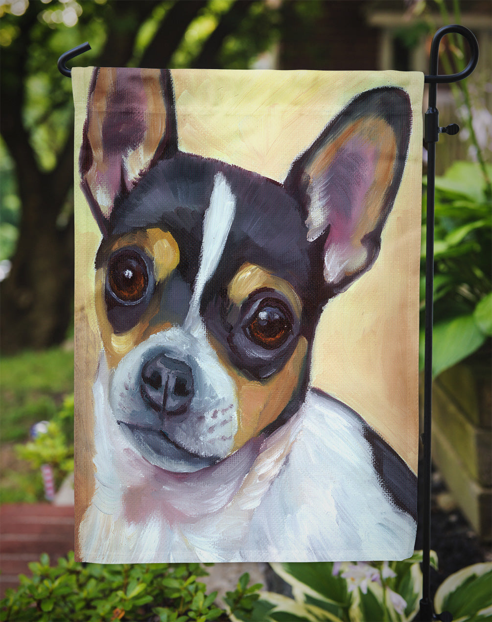 Chihuahua Black and Tan Garden Flag – Decorative Outdoor Yard Flag 7359GF