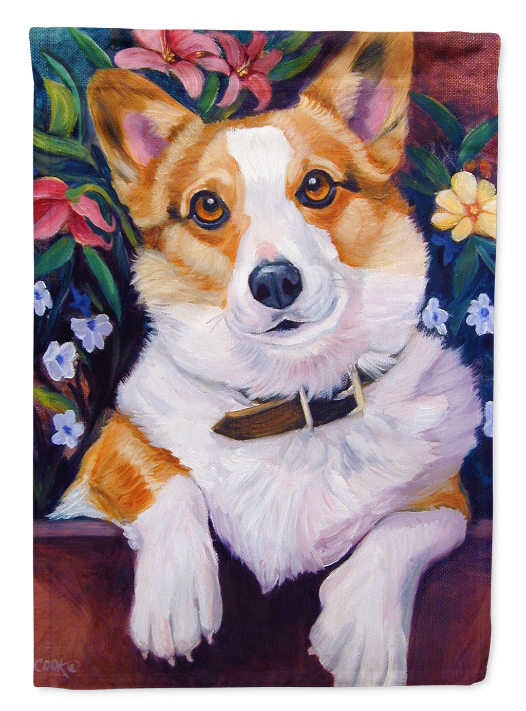 Can I help you Corgi Garden Flag – Decorative Outdoor Yard Flag 7362GF