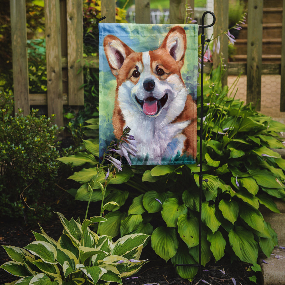 Pembroke Corgi Happy Face Garden Flag – Decorative Outdoor Yard Flag 7366GF