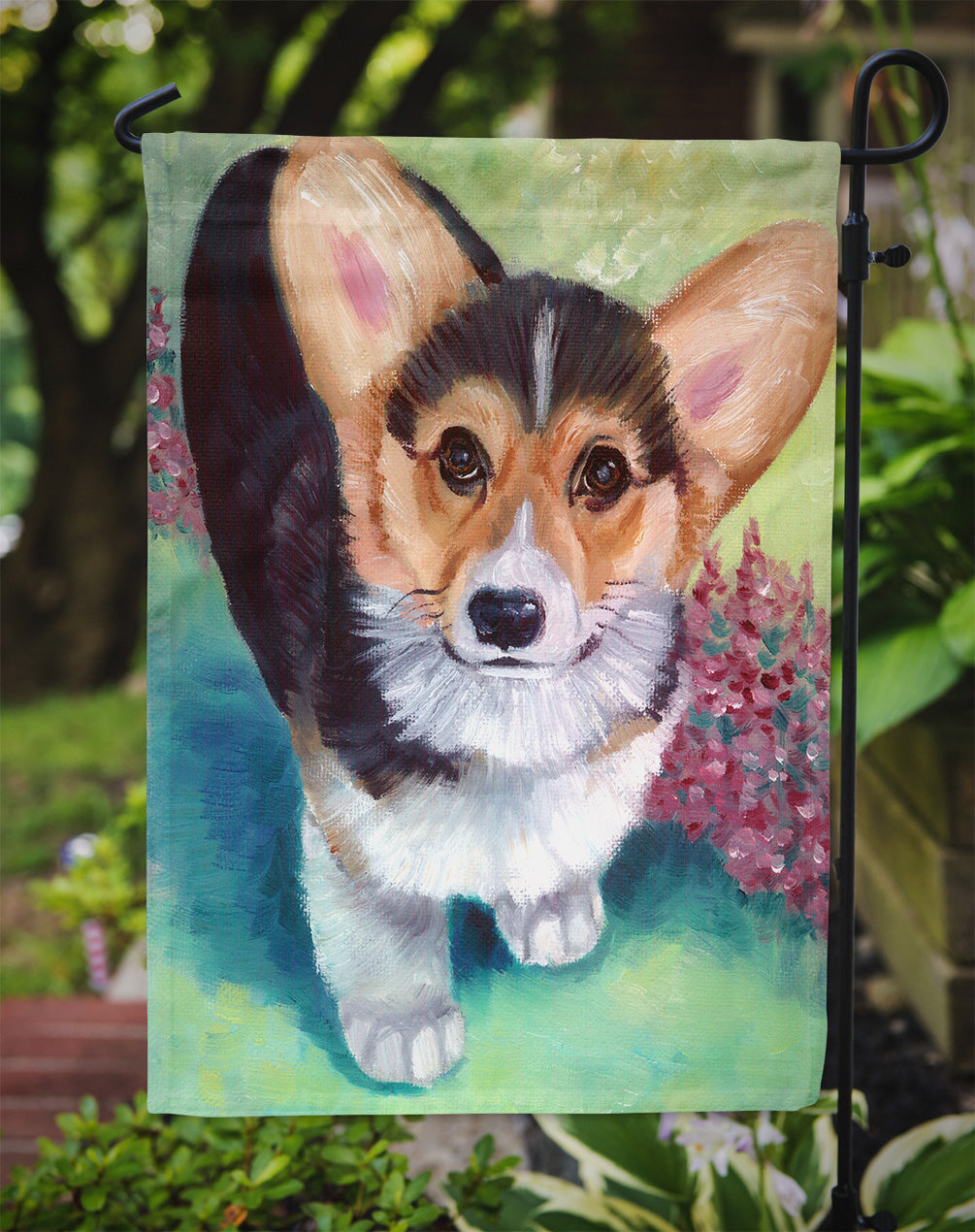 Pembroke Corgi Puppy Garden Flag – Decorative Outdoor Yard Flag 7368GF