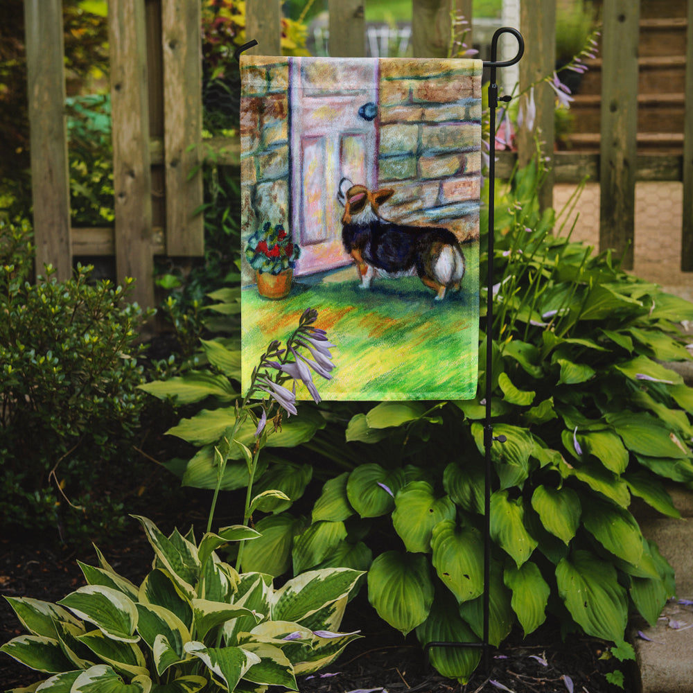 Let me in Corgi Garden Flag – Decorative Outdoor Yard Flag 7370GF