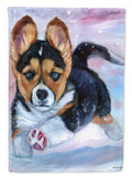 Puppy Chase Corgi Garden Flag – Decorative Outdoor Yard Flag 7371GF