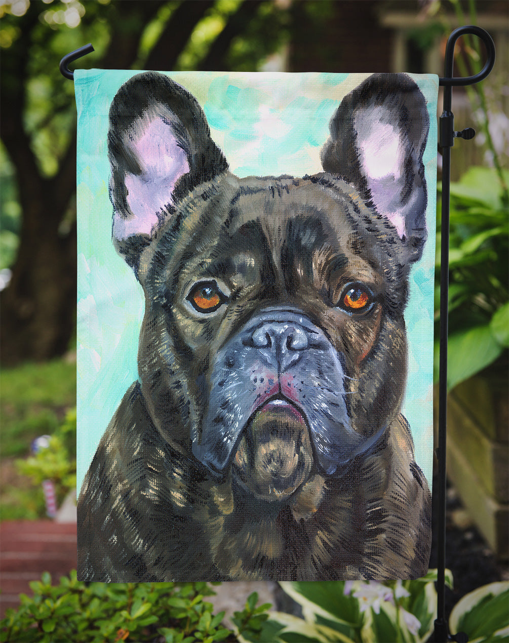 French Bulldog Lookin at You Garden Flag – Decorative Outdoor Yard Flag 7380GF