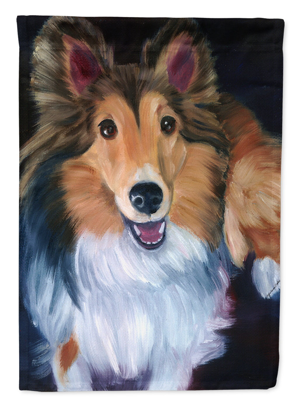 Sheltie Stand Off Garden Flag – Decorative Outdoor Yard Flag 7394GF