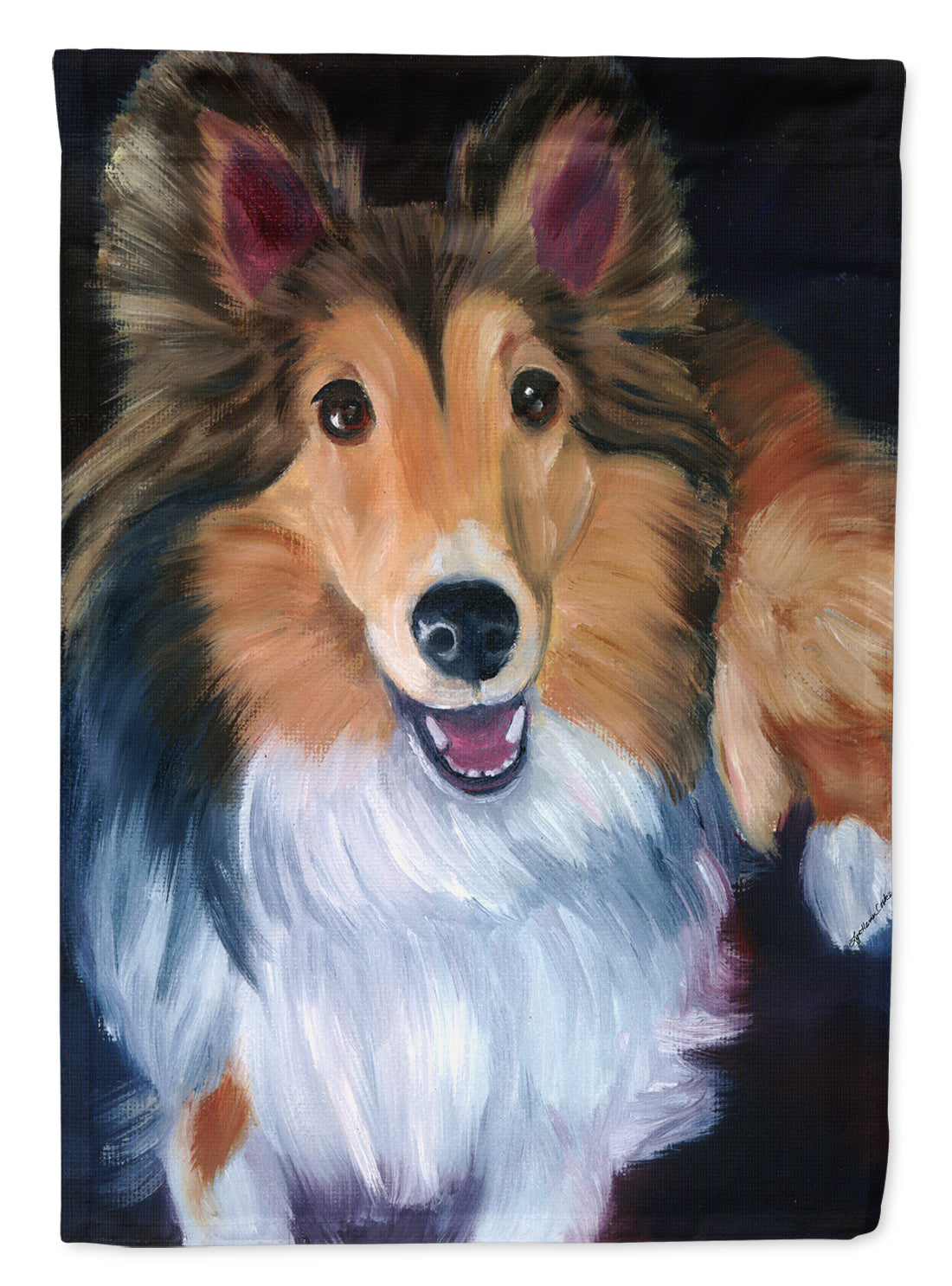 Sheltie Stand Off Garden Flag – Decorative Outdoor Yard Flag 7394GF