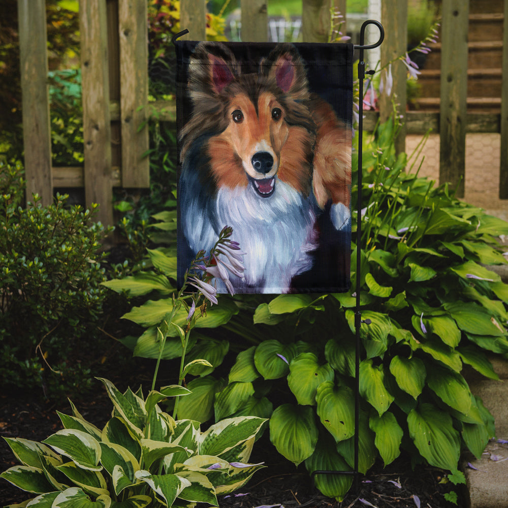 Sheltie Stand Off Garden Flag – Decorative Outdoor Yard Flag 7394GF