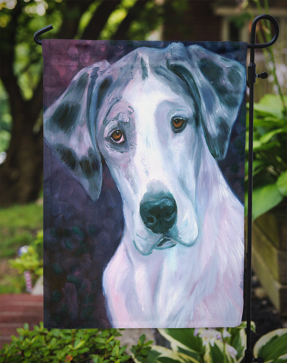 Curious Great Dane Garden Flag – Decorative Outdoor Yard Flag 7441GF