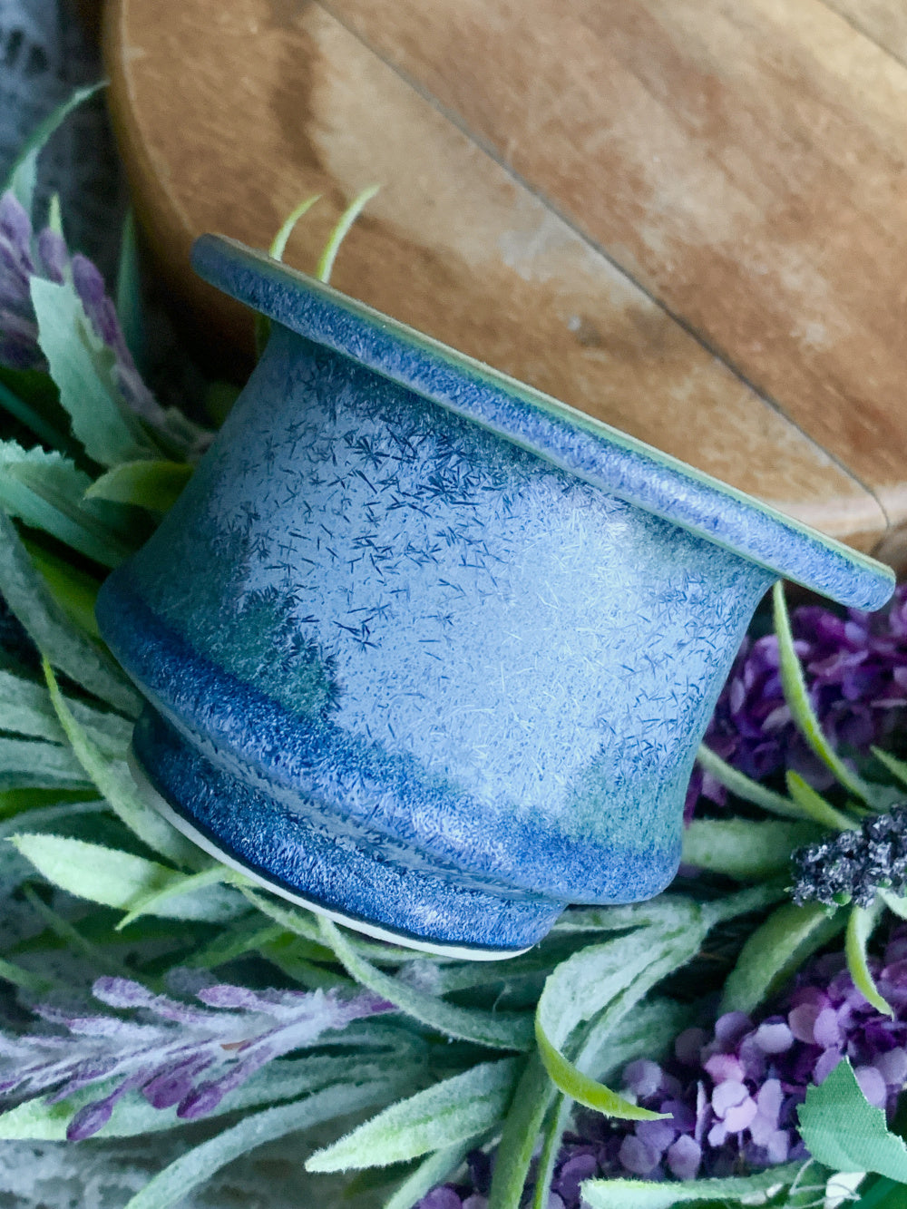 SC-SN0044 Handcrafted Pottery Plant Pot - Pot rim diameter: 2" - Artisan Made