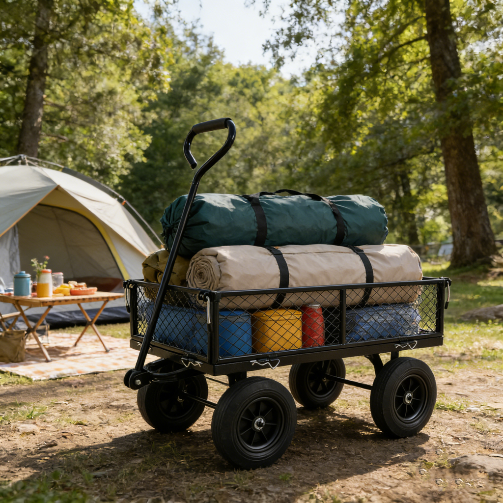 Solid Wheels Garden Cart Wagon