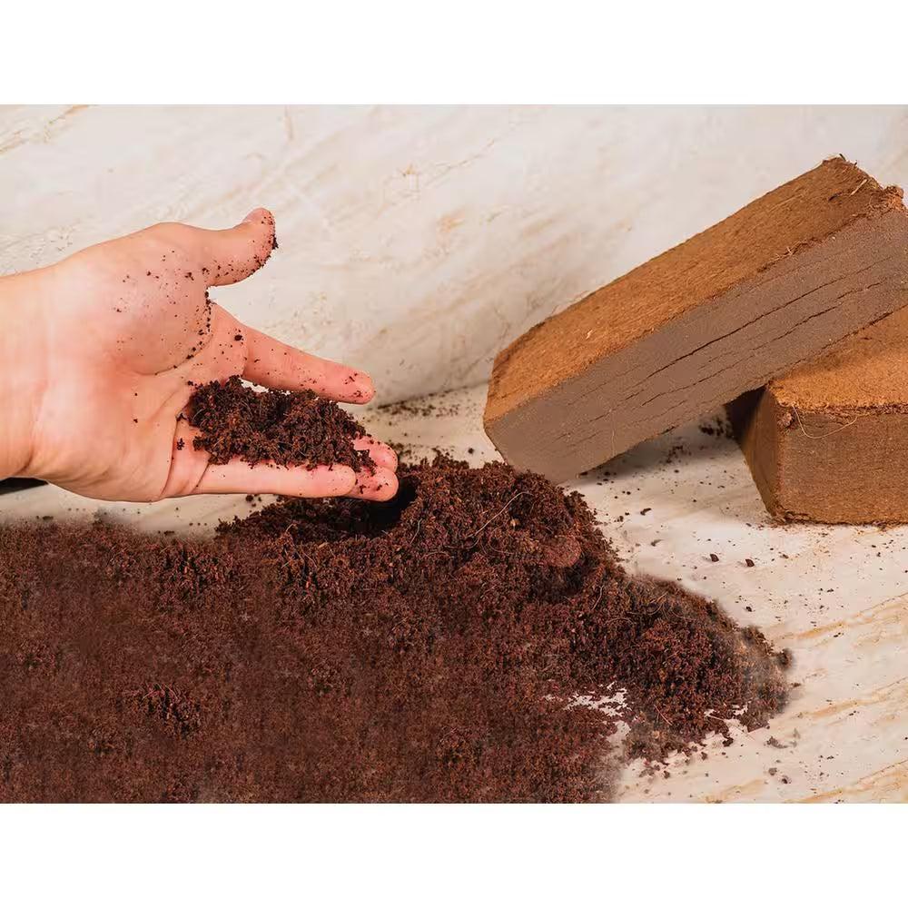 100% Organic Coco Coir Briquette Potting Soil (3-Pack)