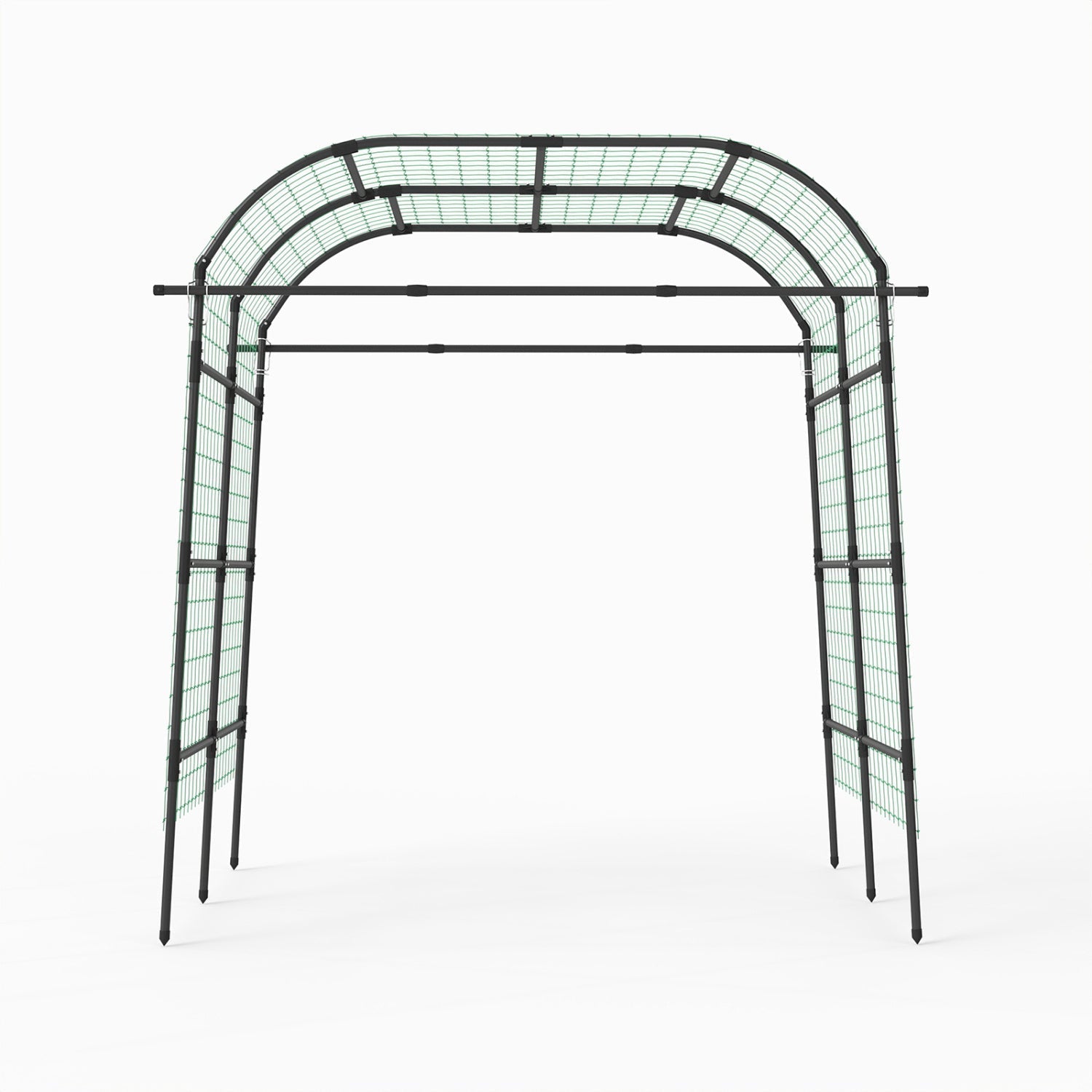 7.5 FT Tall Metal Garden Arch Trellis for Climbing Plants Outdoor