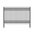 10x7 ft Steel Fence with 4 Rails, 30 Panels