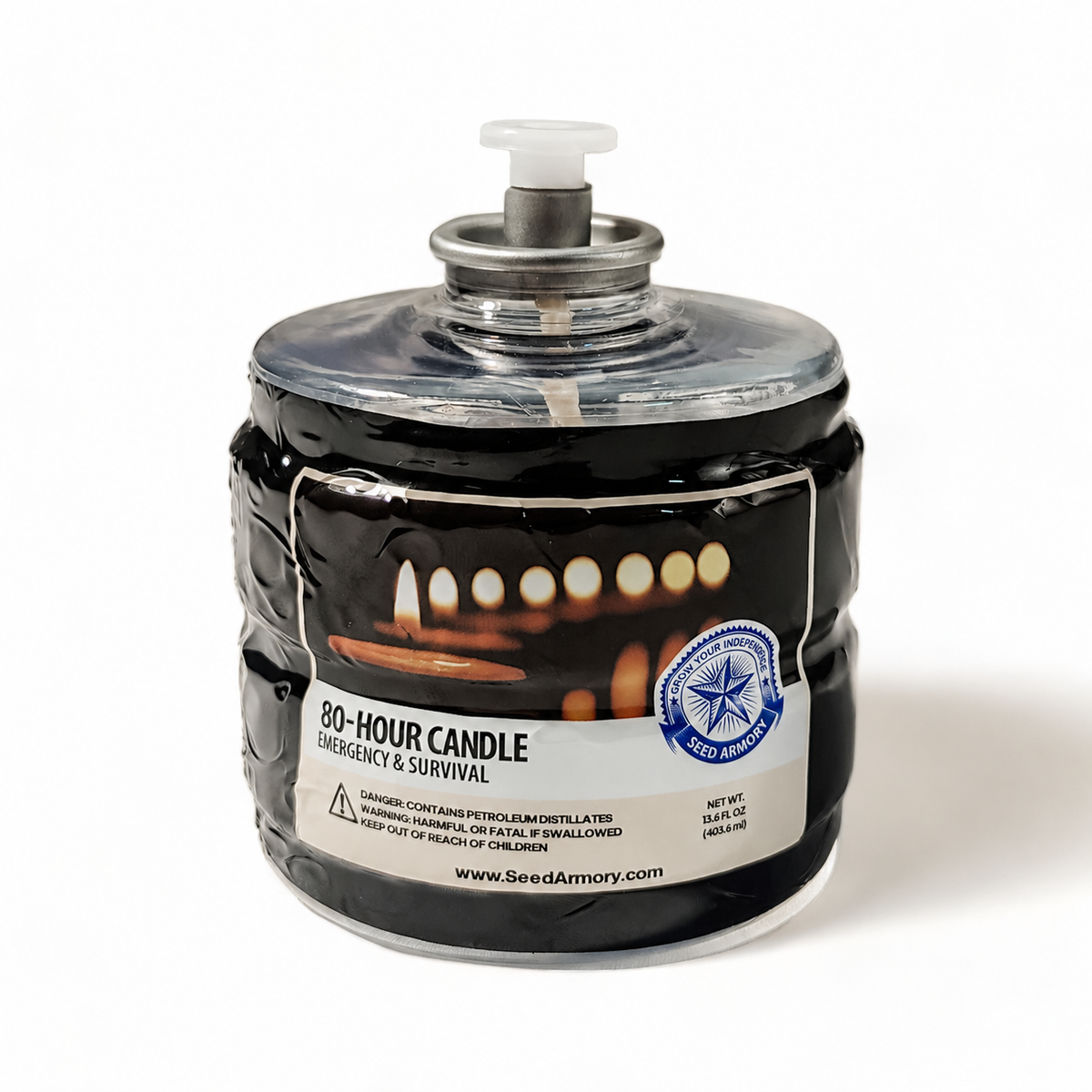 Smokeless Emergency Candles for Power Outages, Camping & Survival Kits