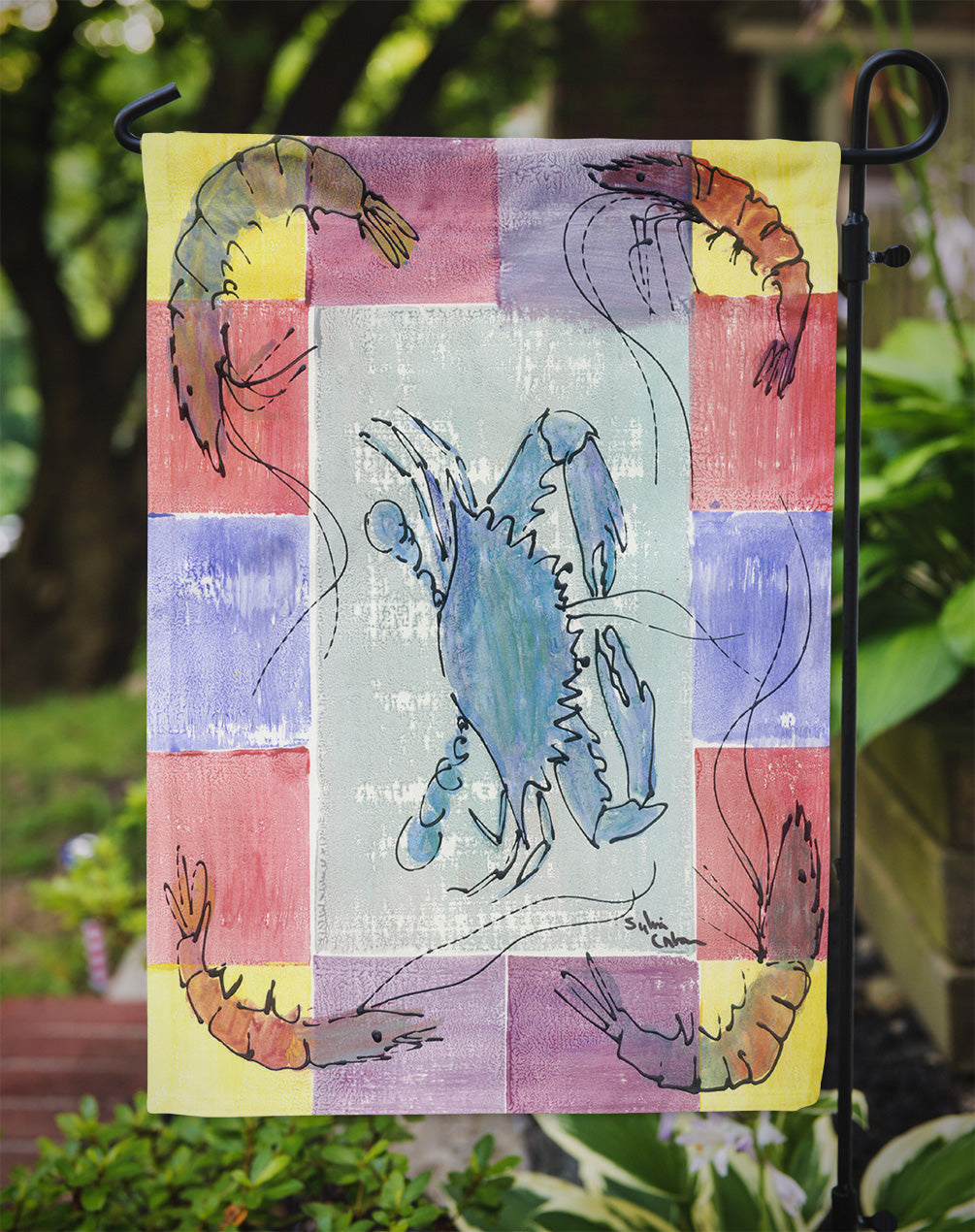 Crab  Garden Flag – Decorative Outdoor Yard Flag 8021GF