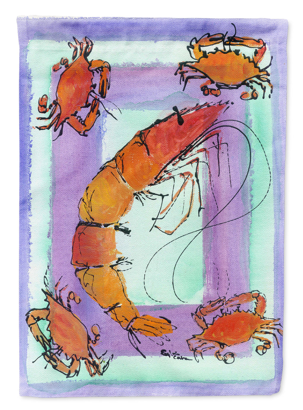 Crab  Garden Flag – Decorative Outdoor Yard Flag 8037GF