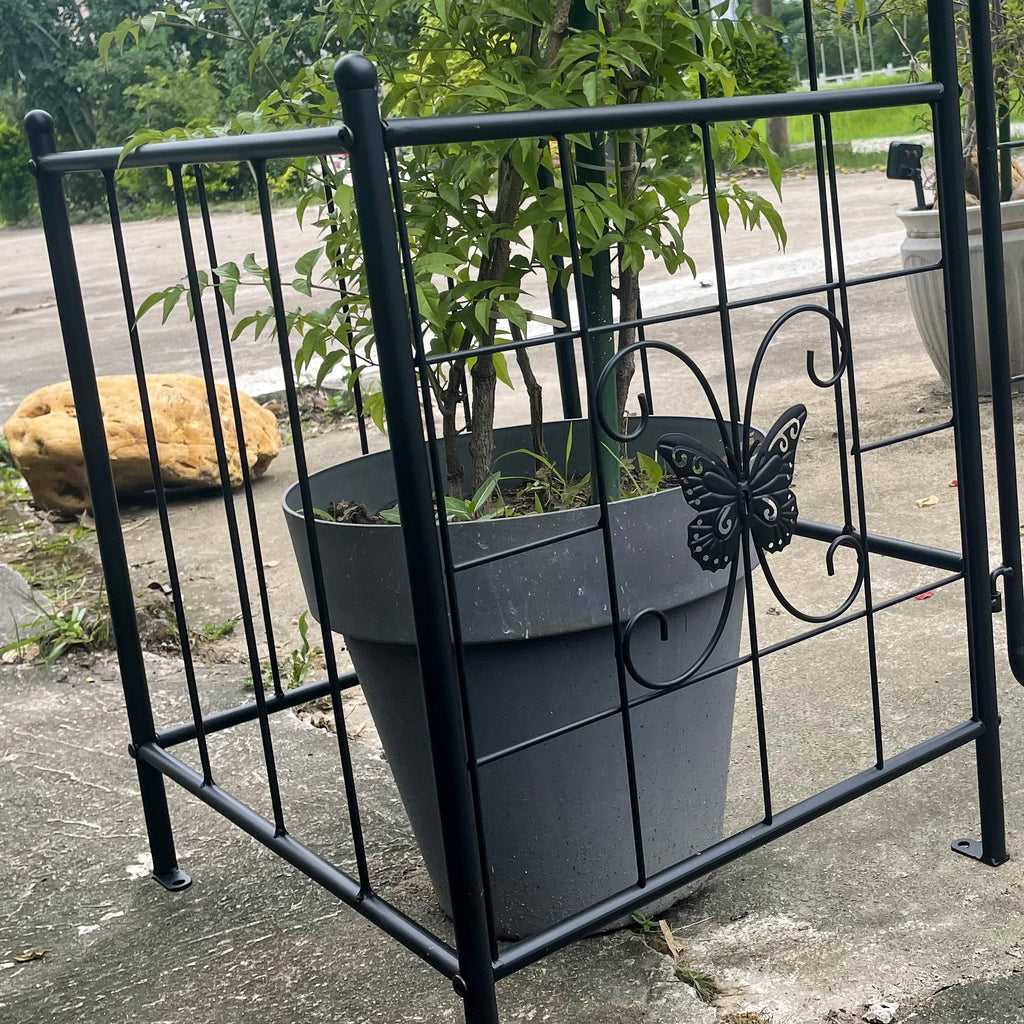 Garden Arch Arbor Trellis for Climbing Plants with Gate