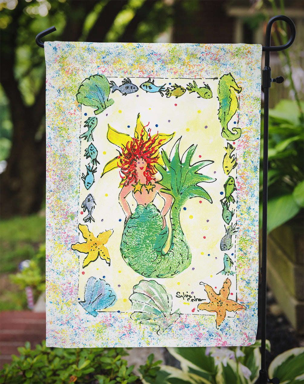 Mermaid  Garden Flag – Decorative Outdoor Yard Flag 8081GF