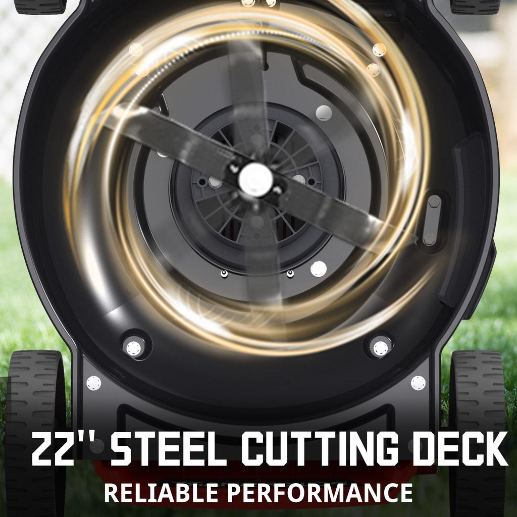 80V 22" Brushless Cordless Self-propelled Lawn Mower w/ Battery & Charger PS76822SRB