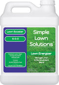 Commercial Grade Lawn Energizer- Grass Micronutrient Booster with Iron and Nitrogen- Liquid Turf Spray Concentrated Fertilizer- Any Grass Type, All Year- Simple Lawn Solutions (2.5 Gallons)