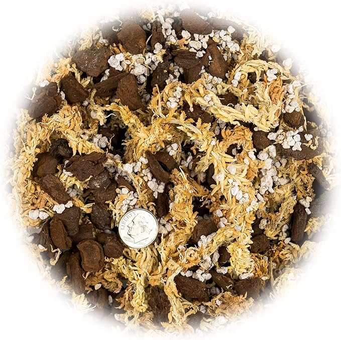 Premium Sphagnum Moss, Perlite and New Zealand Pine Bark Blend for Carnivorous Plants - 20 Quart - Perfect for Venus Fly Traps, Pitcher Plants, Sarracenia, Butterworts, and Sundews by GARDENERA