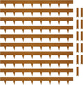 KOL Weather Resistant Steel Flexible Garden Lawn Edging, 10-Pack Pre-Rusted Metal Landscape Edging Strips - Heavy Duty Hammer-in Border with 11 Clips - 16-Gauge - 40" L x 4.5" H (33FT Total Length)