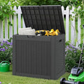 NUNU LAB 31 Gallon Outdoor Storage Box Waterproof,Indoor Outside Deck Box,Backyard Storage Bin For Package Delivery,Garden Tools,Patio Cushions,Pool Accessories,Storage Bench Lockable Lid