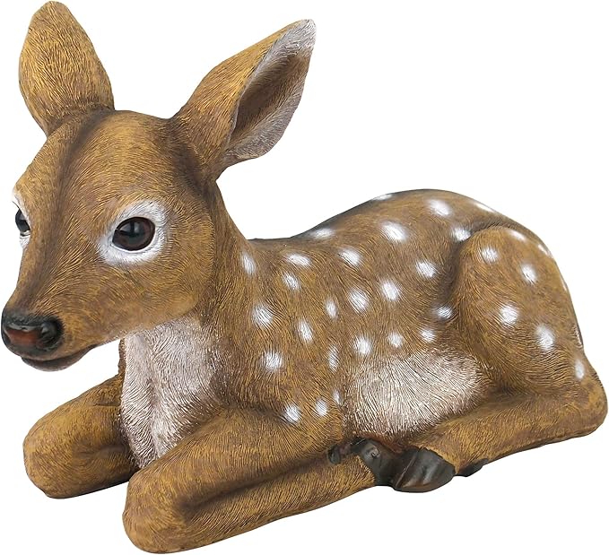 Design Toscano QM2787100 Darby, The Forest Fawn Baby Deer Statue, full color