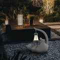 Solar Cat Garden Statue 15 Inch Porch Patio Decor for Outside Yard Decoration Outdoor Unique Housewarming Gardening Birthday Gifts for Cat Lovers Women Grandma