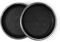 11" Decorative Heavy Duty Tray/Saucer (2 Pack) Rustic Medieval/French Country Look, Pot/Planter Base for Indoor/Outdoor Decor Use. Long Lasting, Reusable Light Weight (11 inches, Silver)