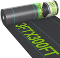 3ftx300ft Weed Barrier Landscape 3.2oz Fabric Heavy Duty, Woven Weed Control Cloth, Woven Geotextile Fabric for Underlayment, Gardening Ground, Commercial Driveway Weed Block Cover Mat