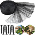 PACETAP Pond Netting Kit 10 x 10 Ft for Leaves, Heavy Duty Koi Pond Cover, Pool Protective Cover Netting with Stakes Protecting Koi Fish from Birds, Cats, Predators