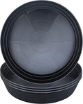 Plant Saucer 14 Inch, 4 Pack Extra Large Planter Saucer, Plastic Plant Saucers for Indoors and Outdoors, Deep Plant Pot Saucers, Drainage Tray for 9 10 12 in Planters