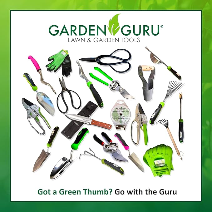 Garden Guru Titanium Transplanter Trowel Shovel - Rust Resistant - Ergonomic Handle - Perfect Hand Shovel Tool for Gardening Weeding Transplanting and Digging in Garden Beds