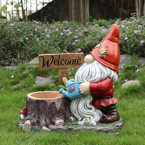 gnome planter pot Garden Gnome Statues Large Planter