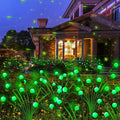 Kohlrabi Solar Garden Lights Outdoor, 4 Pack 40 LED Green Firefly Lights Waterproof, Starburst Solar Wind Swaying Light for Outside Yard Patio Planter Flower Bed Walkway Christmas Decoration