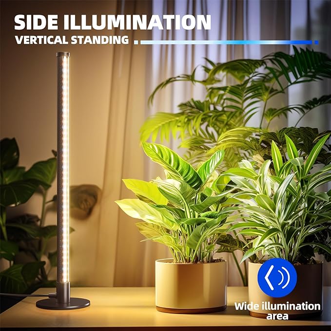 Barrina T10 Vertical Grow Light, 20W 2FT Desk LED Plant Light, Hanging and Standing, Table Top Full Spectrum Grow Lights for Indoor Plants with Stand and On/Off Switch, Ideal for Plants Growth