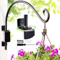 Swivel Bird Feeder Hanger Hook: Swivel Hanging Plant Bracket Outdoor - Wall Mount Swivel Hanging Hook for Bird Feeder 12-Inch