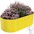 Galvanized Metal Planter Raised Garden Bed Kit for Gardening Outdoor，6x3x2ft Planter Grow Garden Box Raised Flower Bed，Long Vegetable Clearance Herb Raised Garden Beds for Container Gardening