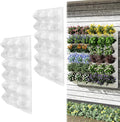 Self-Watering Wall-Mounted Vertical Planter, 36 Pots Wall Planter Indoor Vertical Living Green PlantWall Easy Installation 45''x39'' x5'' (White, 45X39 Inch 36Pcs)