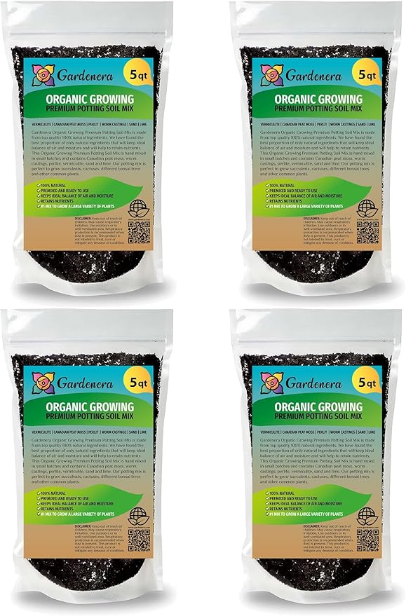 Organic Planting Soil - Create a Sustainable and Eco-Friendly Environment for Your Plants - 20 QUARTS