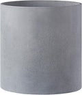 FaithLand Plant Pot 14 inch - Perfectly Fits Mid-Century Modern Plant Stand - Drainage Plug and Drainage Mesh Screen - Gray Planter Pot.