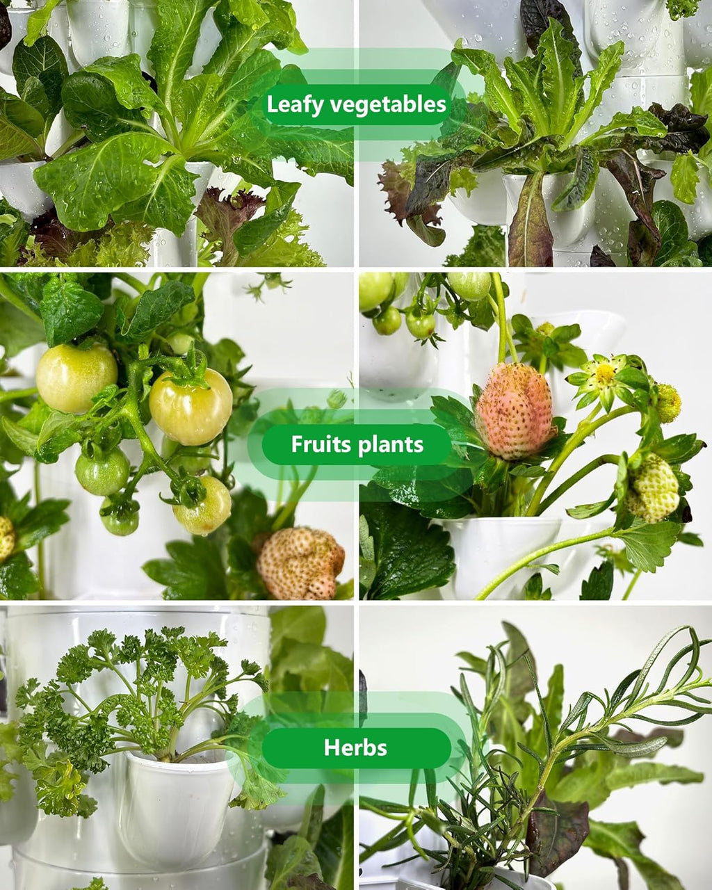 Hydroponic Tower Growing System，30 Pods Vertical Garden，Suitable for Indoor and Outdoor, Grow Herbs and Vegetables，Houseplant Farming with Water Circulation and Automatic Timer