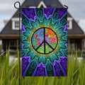 FLAGWIX Peace Hippie American Flags - Sunflower Decor, Garden Flag 12x18, Peace Sign Flags, Decorations Outdoor, A Little Something To Brighten Your Day Flag - Double Sided Heavy Duty Canvas Flags