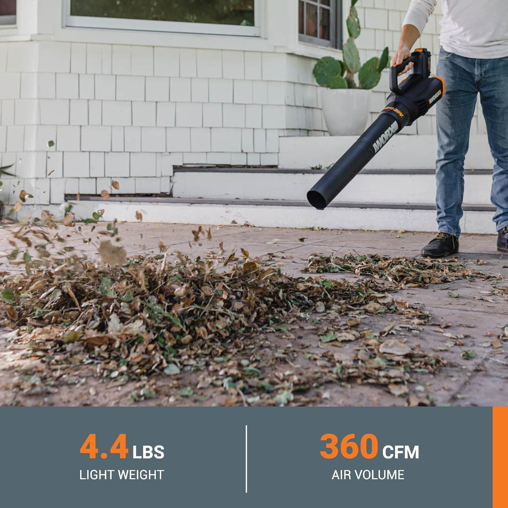 Worx 20V GT Revolution 12" Cordless String Trimmer & Turbine Leaf Blower Power Share Combo Kit - WG930.2 (Batteries & Charger Included)