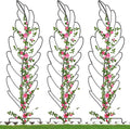 3 Pack Metal Garden Trellis for Climbing Plants, Black Metal Garden Trellis for Vines Plant Rose Vegetable Support,Large Decorative Outdoor Trellis