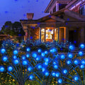 Kohlrabi Solar Garden Lights Outdoor, 6 Pack 60 LED Firefly Lights, Waterproof, Sway by Wind, for Yard, Patio, Backyard, Garden, Planter, Flower Bed, Pathway Decoration
