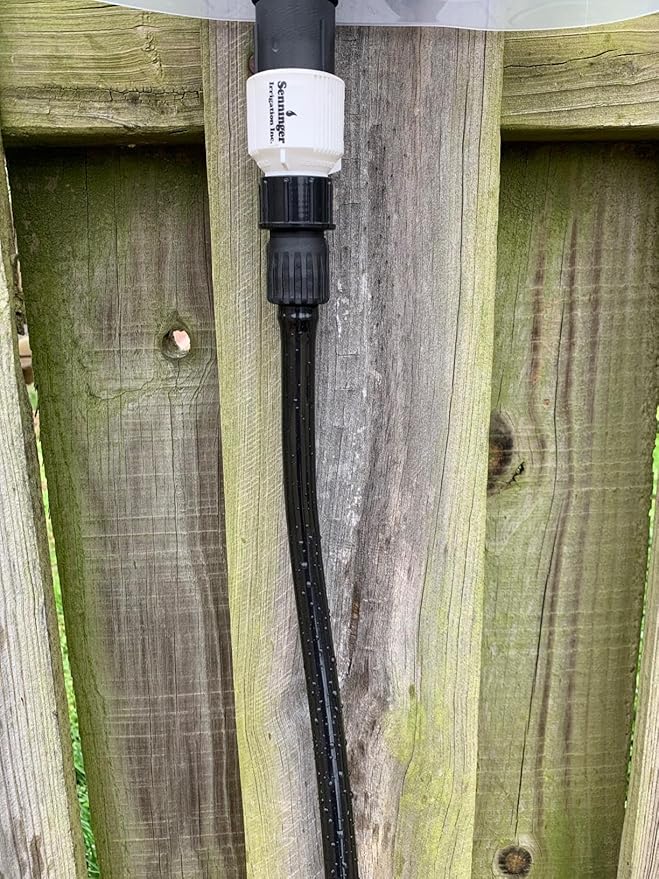 3/8" id - 50ft Black Vinyl Tubing Flexible PVC Tube Hybrid Hose Transfer Water Fuel Gas for Pond Fountain Garden Waterfall, Durable and Safe, with 2 Hose Clamps